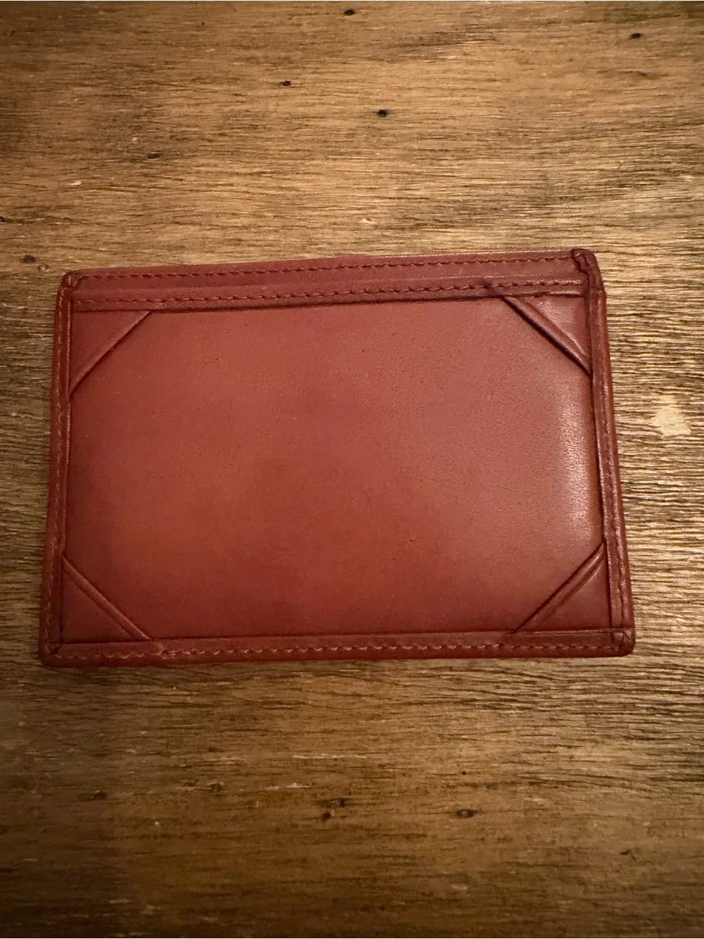 vintage Coach Men's Brown Leather Card Case wallet